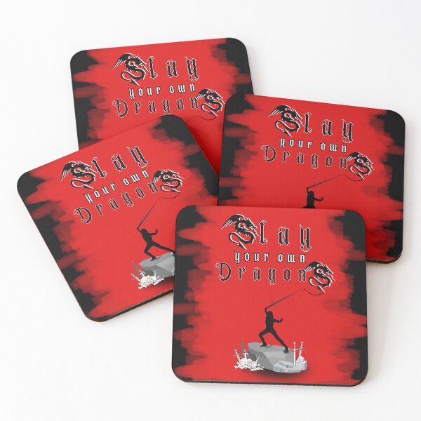 Item preview, Slay your own dragons - fantasy, inspirational quote, heroic designed and sold by abeautifulife.