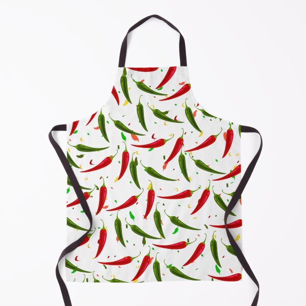 Item preview, Red and Green Hot Chili Peppers Pattern  designed and sold by SMillustrations.