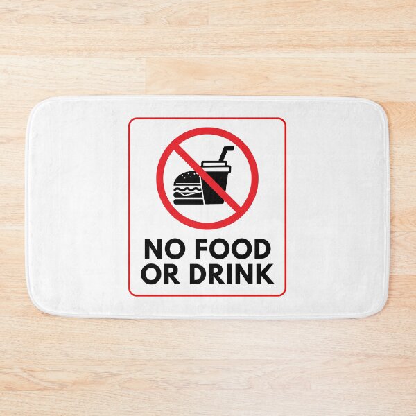 Item preview, No Food or Drink Sign designed and sold by Sachithra Munasinghe.