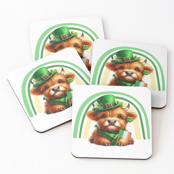 Item preview, St Patricks Highland Cow designed and sold by TheAnimalZ00.
