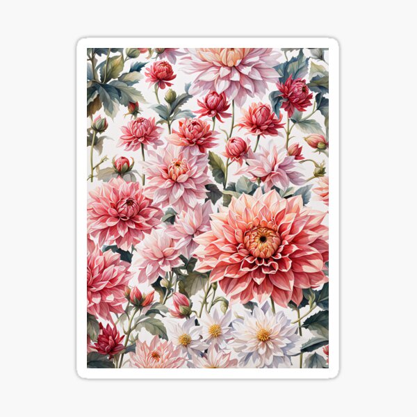 Item preview, Dahlia - watercolor designed and sold by Artful-Capture.