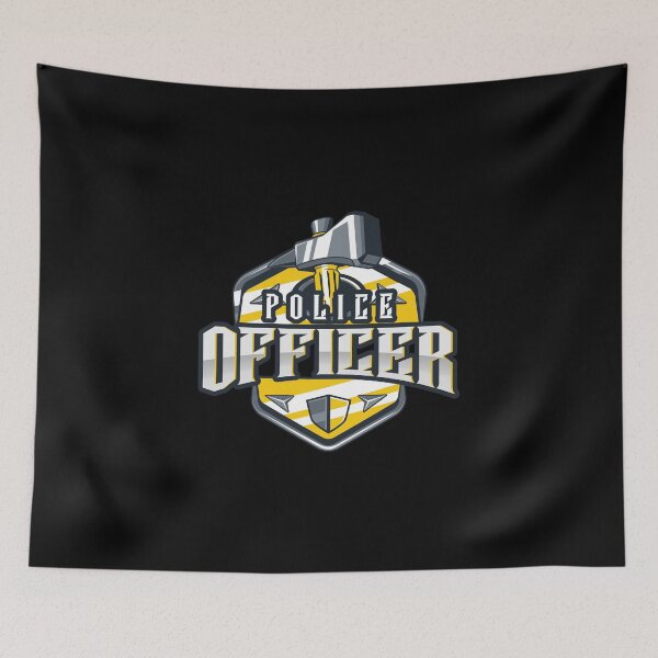 Item preview, Police Officer Design with Medieval Weapon designed and sold by PRIVARSHU.