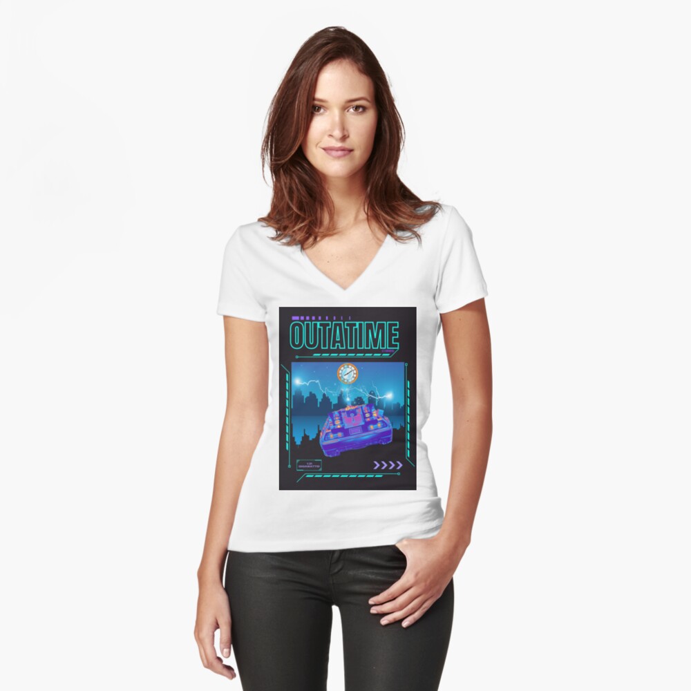 Item preview, Fitted V-Neck T-Shirt designed and sold by therealbooty.