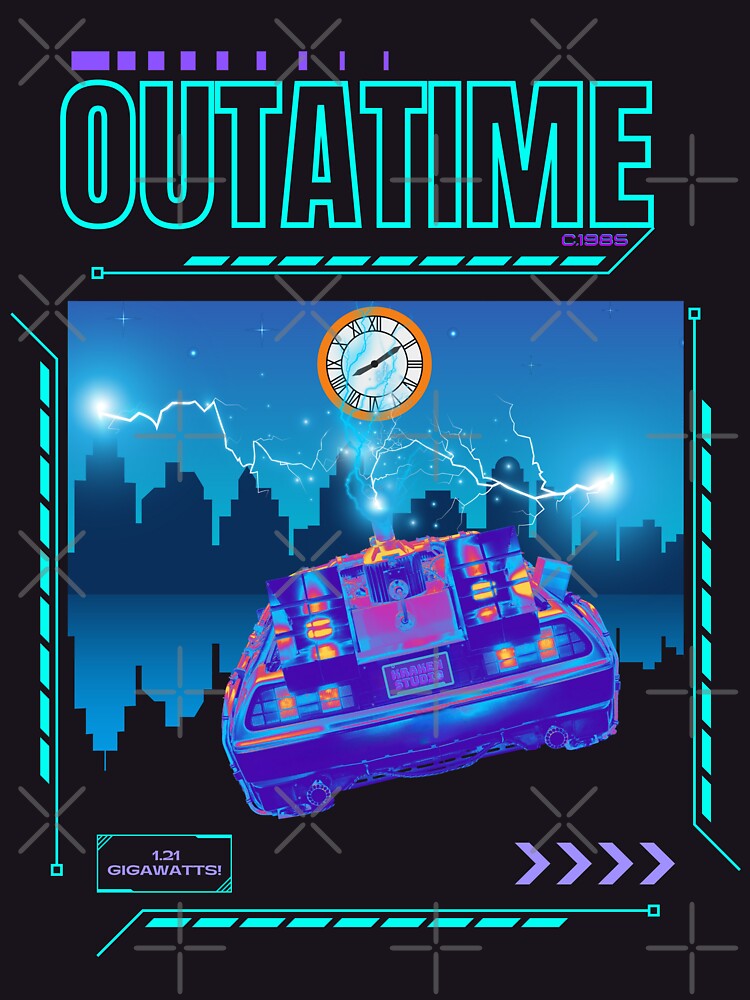 Thumbnail 7 of 7, Classic T-Shirt, Travel Trauma: OUTATIME - Bring Back The Future! designed and sold by therealbooty.