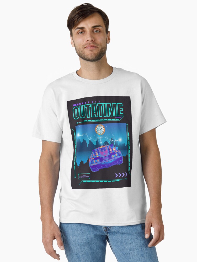 Thumbnail 1 of 7, Classic T-Shirt, Travel Trauma: OUTATIME - Bring Back The Future! designed and sold by therealbooty.