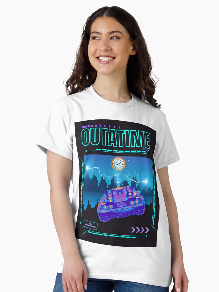 Thumbnail 2 of 7, Classic T-Shirt, Travel Trauma: OUTATIME - Bring Back The Future! designed and sold by therealbooty.