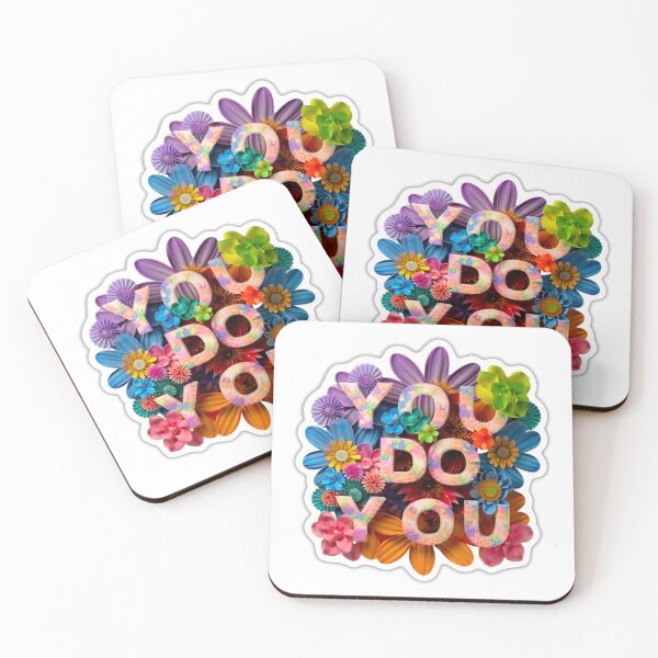 Item preview, YOU DO YOU Psychedelic Flower Power Retro Hippie Positive Art Affirmation Typography designed and sold by BadassBazaar.