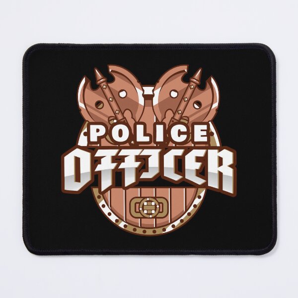 Item preview, Police Officer Design with Medieval Axe Weapon designed and sold by PRIVARSHU.