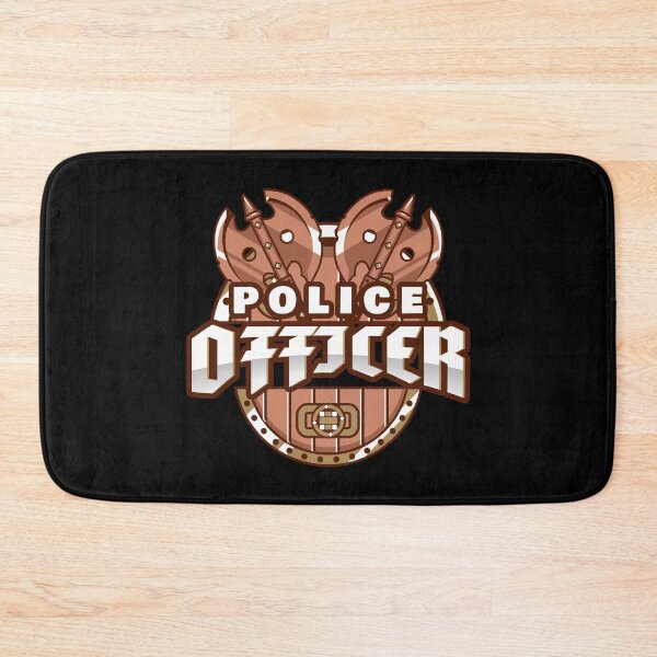 Item preview, Police Officer Design with Medieval Axe Weapon designed and sold by PRIVARSHU.