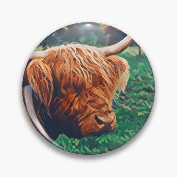 Item preview, Scottish Highland Cow Painting designed and sold by TheAnimalZ00.