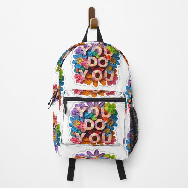 Item preview, YOU DO YOU Psychedelic Flower Power Retro Hippie Positive Art Affirmation Typography designed and sold by BadassBazaar.