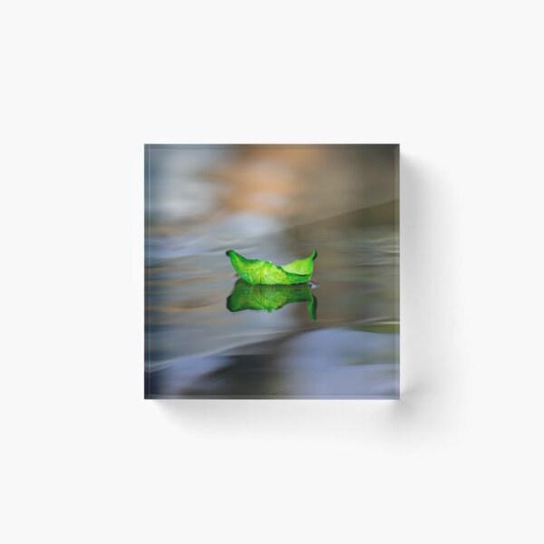 Item preview, the green rose petal on the water designed and sold by ricobarinas.