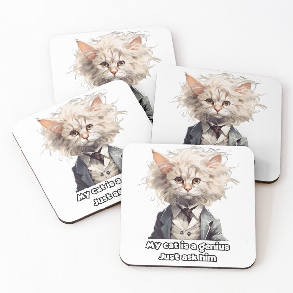 Item preview, My cat is a genius, just ask him designed and sold by matdiazl.