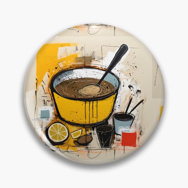 Item preview, Soulful Simplicity- Lentil Soup in Abstract Expressions Pop Art Cubism designed and sold by OlfactoART Studio.
