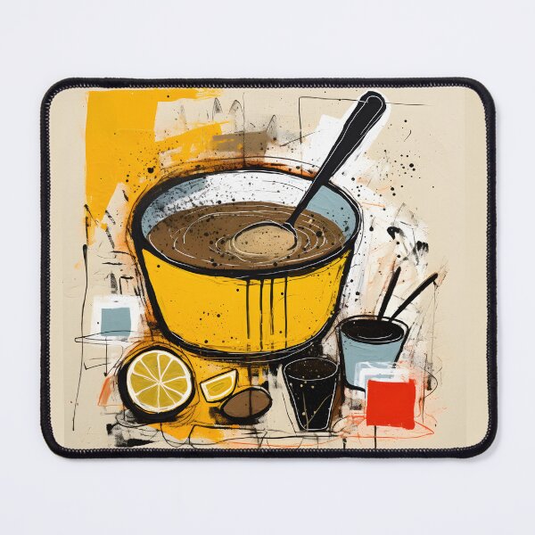 Item preview, Soulful Simplicity- Lentil Soup in Abstract Expressions Pop Art Cubism designed and sold by OlfactoART Studio.