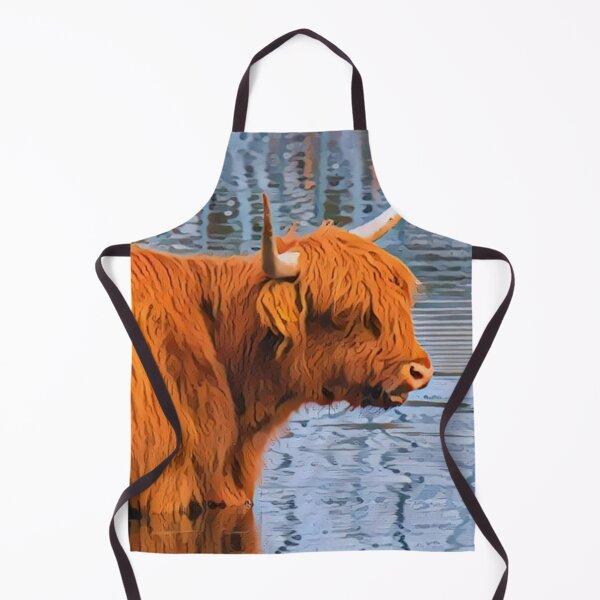 Item preview, Scottish Highland Cow In Water designed and sold by TheAnimalZ00.