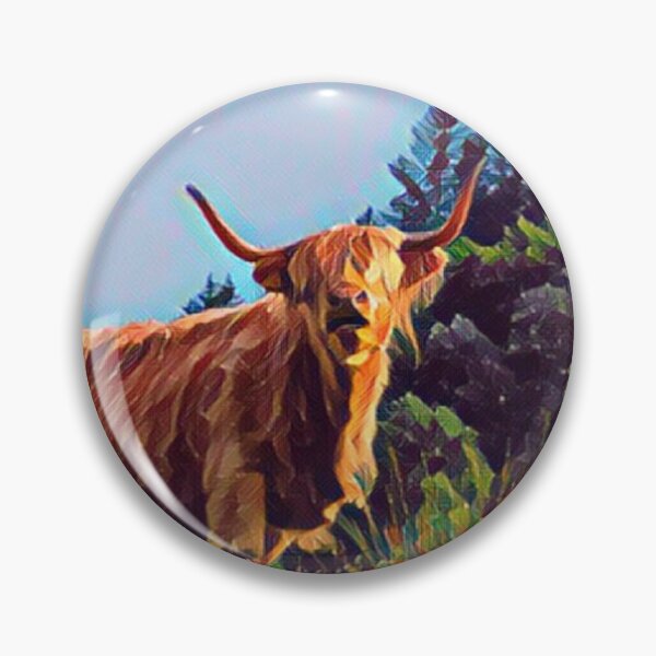 Item preview, Highland Cow Painting designed and sold by TheAnimalZ00.