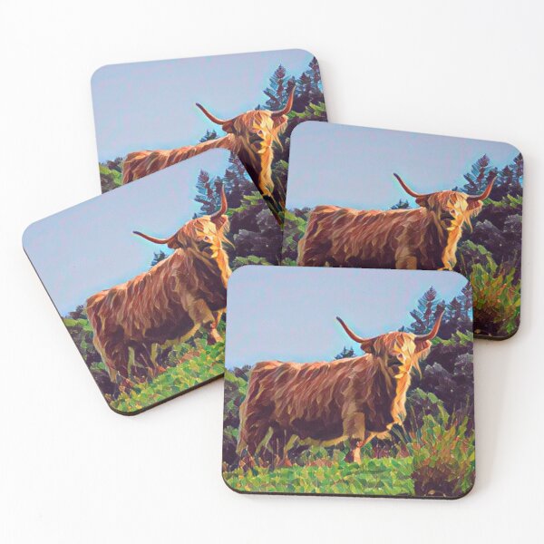 Item preview, Highland Cow Painting designed and sold by TheAnimalZ00.