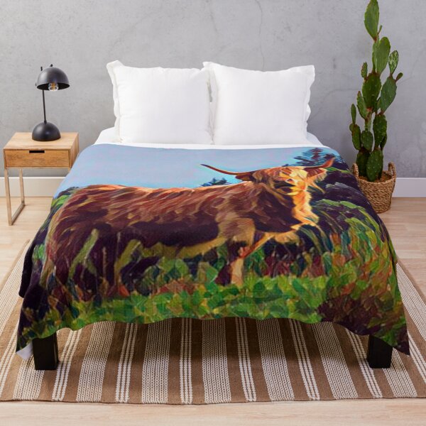 Item preview, Highland Cow Painting designed and sold by TheAnimalZ00.