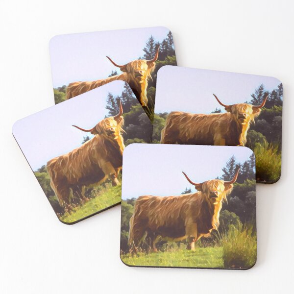Item preview, Highland Cow Painting designed and sold by TheAnimalZ00.
