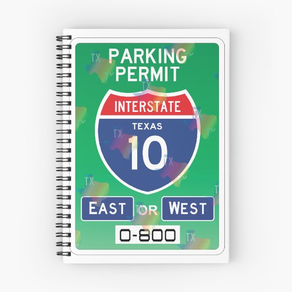 Item preview, I-10 Parking Permit Texas designed and sold by Staze2023.