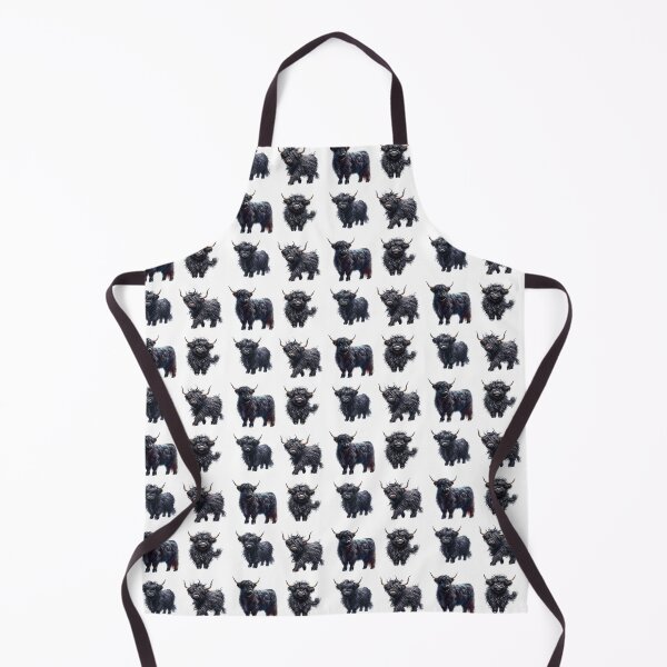 Item preview, Cute Black Highland Cows designed and sold by TheAnimalZ00.