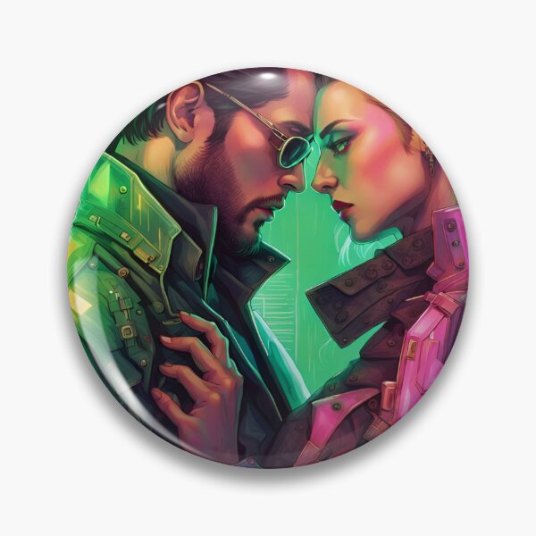 Item preview, Love in Night City designed and sold by Happy Cyberboy.