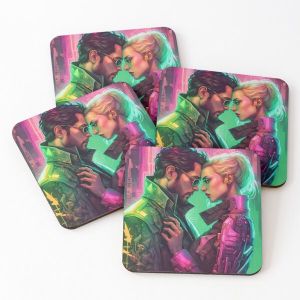 Item preview, Love in Night City designed and sold by Happy Cyberboy.