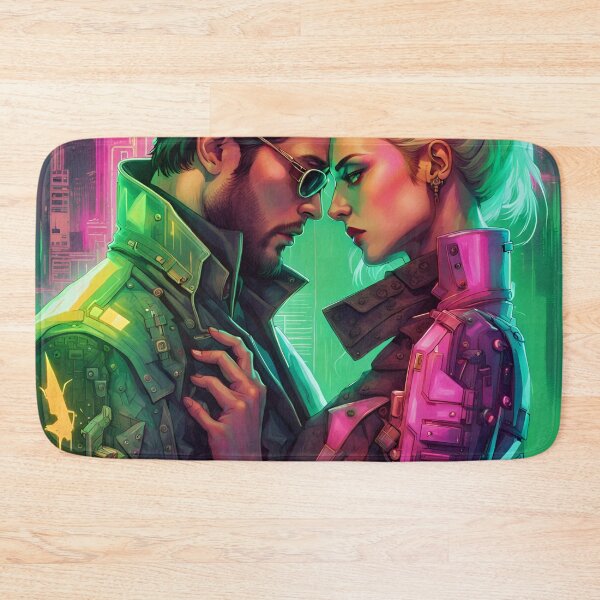 Item preview, Love in Night City designed and sold by Happy Cyberboy.