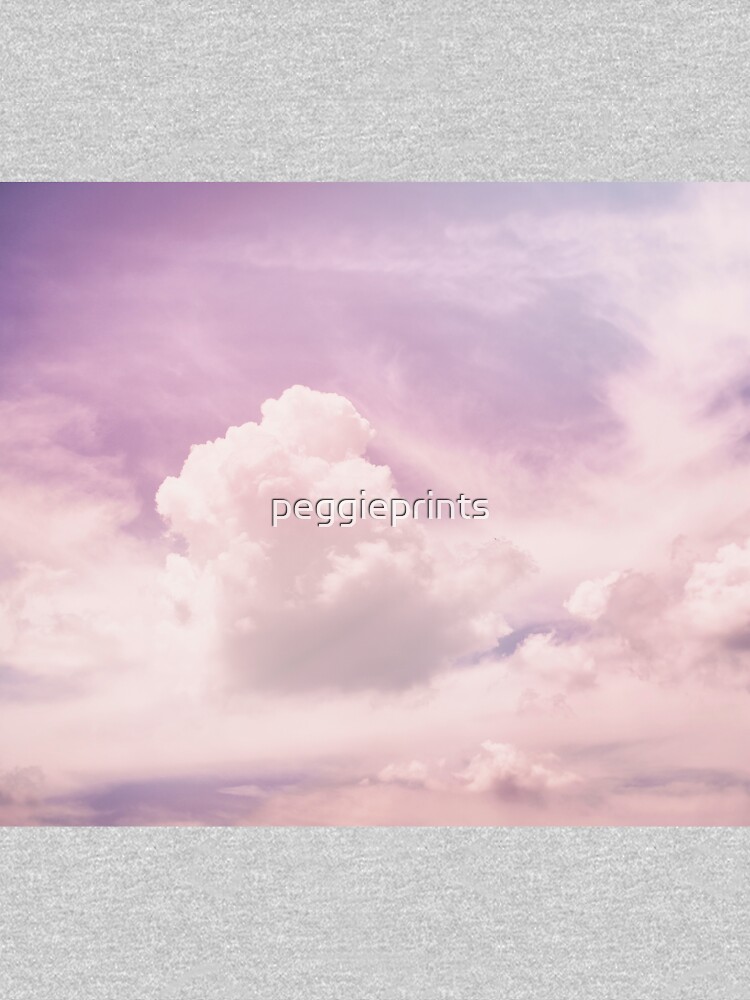 Pink Fluffy Soft Clouds. Beautiful Cloudy Sky. Dream Cloud of