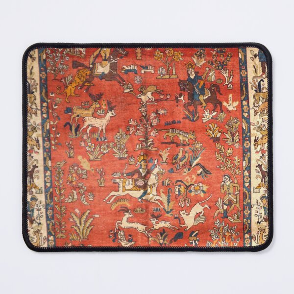 Item preview, Tabriz Persian Hunting Rug Print designed and sold by Vicky Brago-Mitchell®.