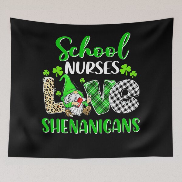 Item preview, Funny Gnomes School nurses Love  St Patricks Day designed and sold by BalladOfZeus.
