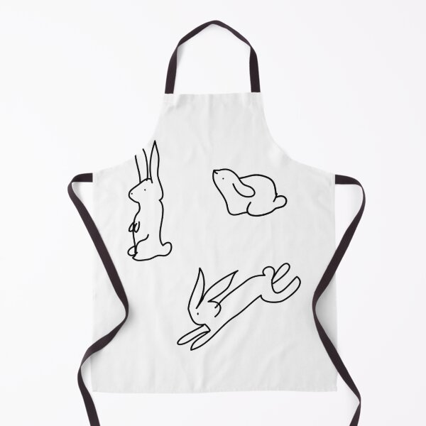 Item preview, Black and white cute bunny pattern designed and sold by fluffyfamcraft.