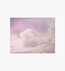 Pink fluffy clouds Art Board