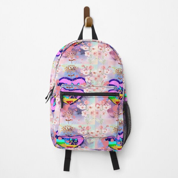 Item preview, A cat heart immersed in floral pattern -an awful design for new year designed and sold by Sparkdesigner2.
