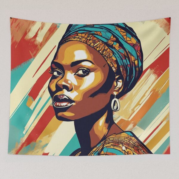 Item preview, Halimata Pop Art Portrait designed and sold by Yzakreativ.