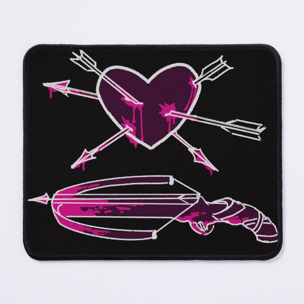Item preview, Heart And Crossbow Pattern - Pink designed and sold by CherryCatDraws.