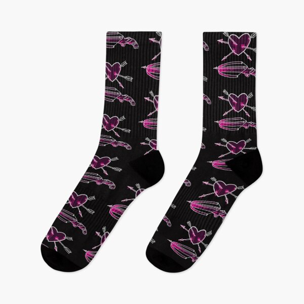Item preview, Heart And Crossbow Pattern - Pink designed and sold by CherryCatDraws.