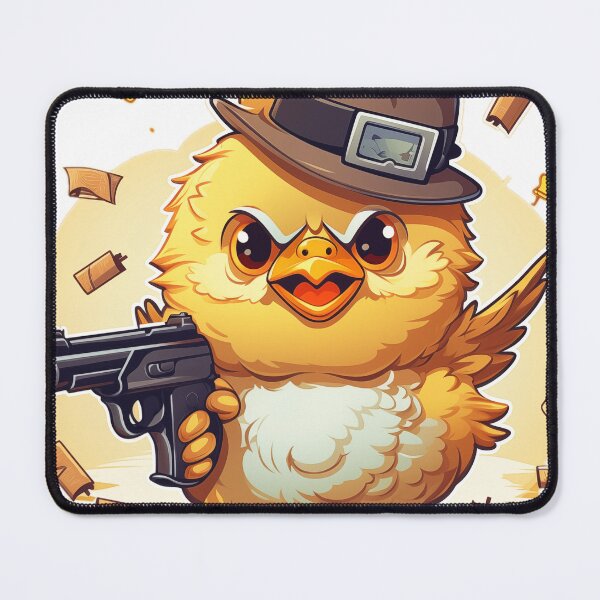 Item preview, "Cheeky Chicken Money Shoot: Cartoonish Fun and Mischief in Graphic Illustration" designed and sold by Huycao211.