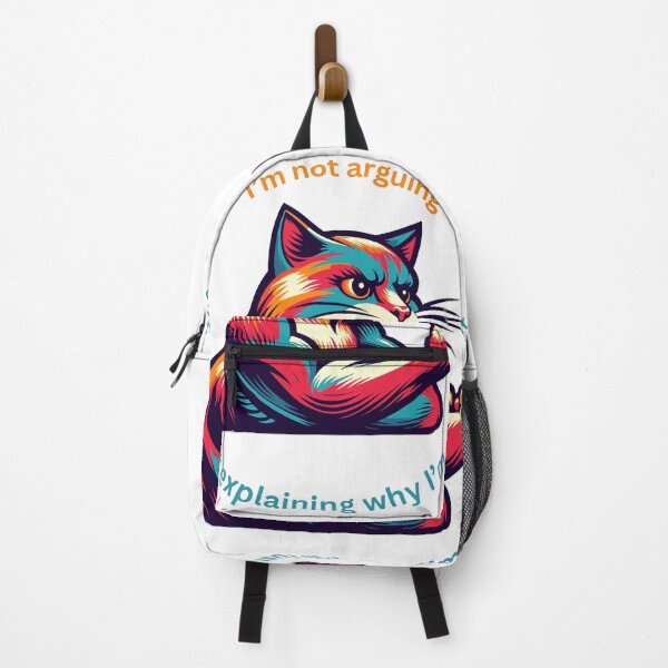 Item preview, Colorful Sarcastic Cat Design - Witty Feline with Humorous Quote designed and sold by ArtbotsGallery.