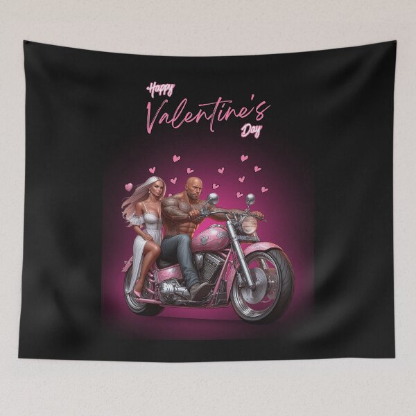 Item preview, Happy Valentine's Day biker couple  designed and sold by SeeingBeyond.
