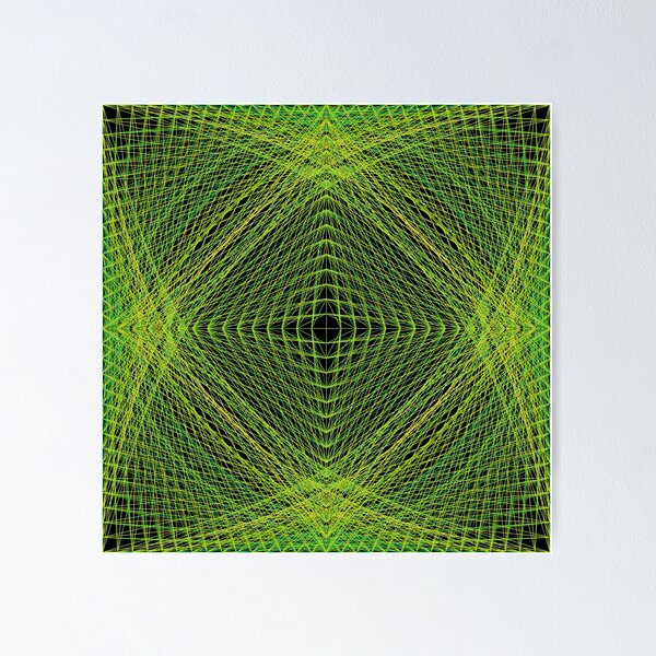 Item preview, Rectangular Pattern #4 Morph C [13496-Greens-BB] designed and sold by LottMultimedia.