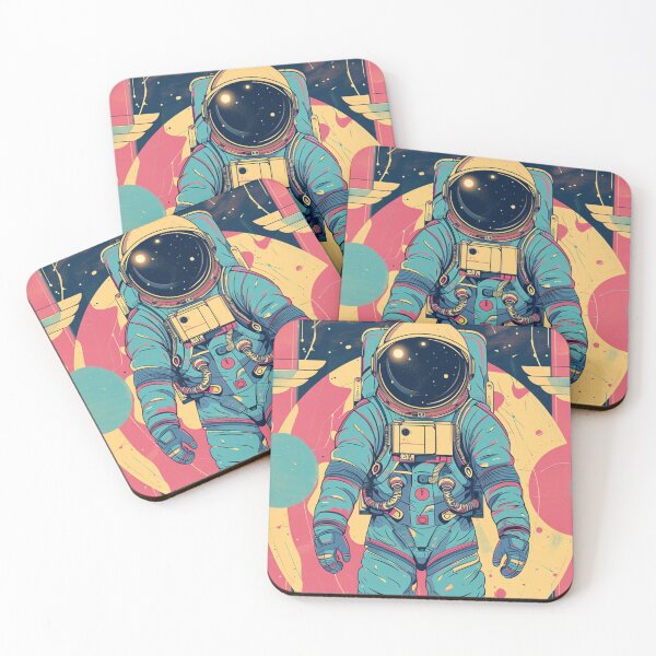 Item preview, Cosmic Voyager: Retro-Futuristic Astronaut Illustration designed and sold by Nicholas Panek.