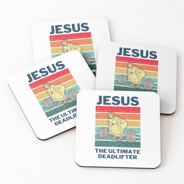Item preview, Jesus The Ultimate Deadlifter designed and sold by PixelSpectrum.