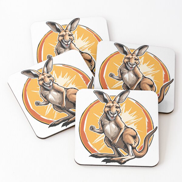 Item preview, Outback Brawler: Feisty Kangaroo Cartoon designed and sold by Sventek.