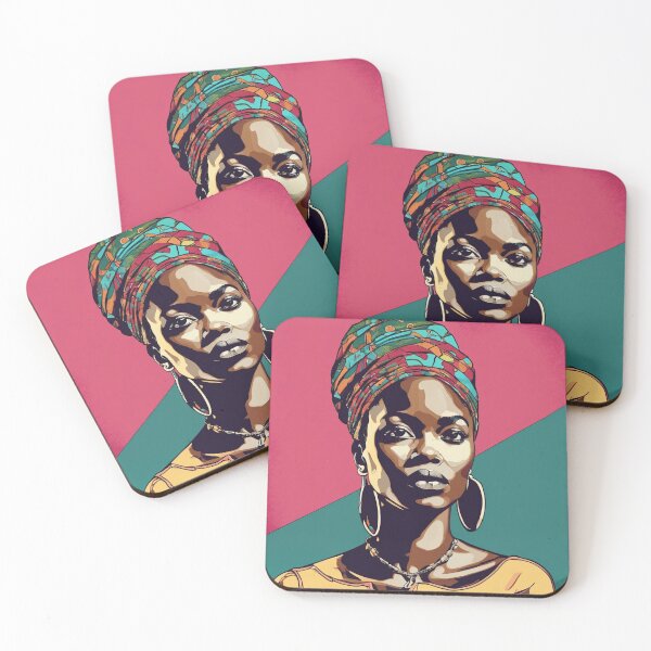 Item preview, Abena Pop Art Portrait designed and sold by Yzakreativ.