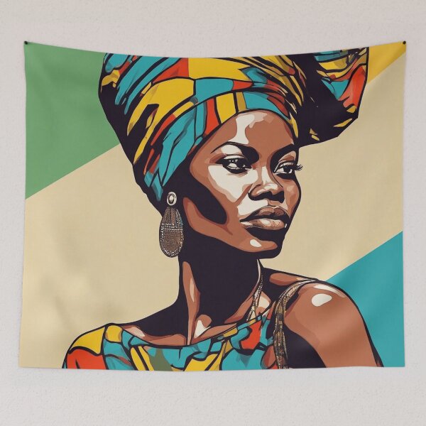 Item preview, Zahira Pop Art Portrait designed and sold by Yzakreativ.