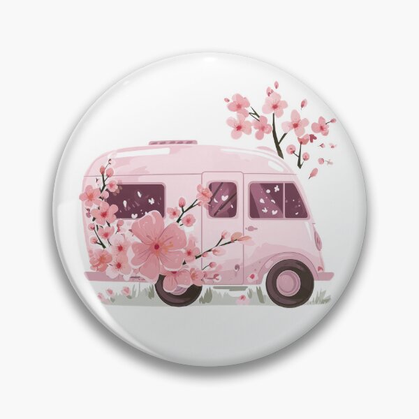 Item preview, Sakura cherry blossoms while camping designed and sold by FlowersColorful.