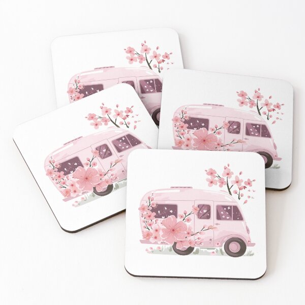 Item preview, Sakura cherry blossoms while camping designed and sold by FlowersColorful.