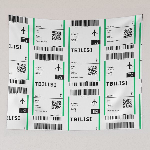 Item preview, Tbilisi, Georgia Airplane Boarding Pass designed and sold by RoamInk.